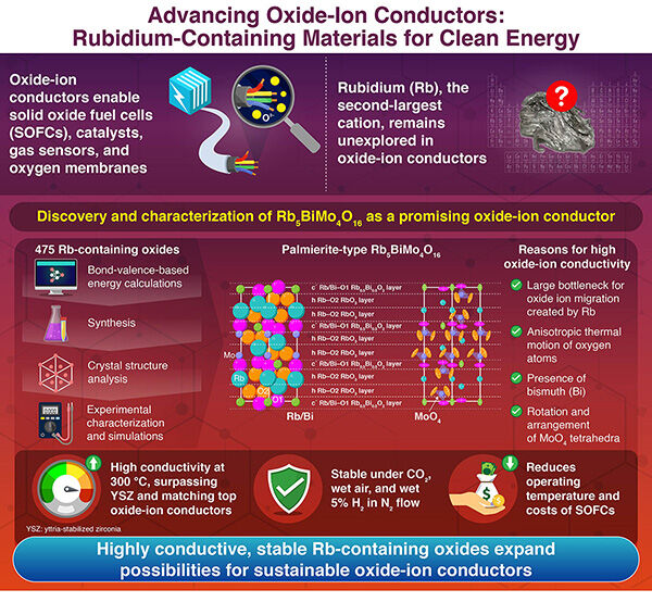 Breakthrough in High-Performance Oxide-Ion Conductors Using Rubidium